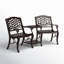 Banc tête-à-tête en fonte d'aluminium Antn