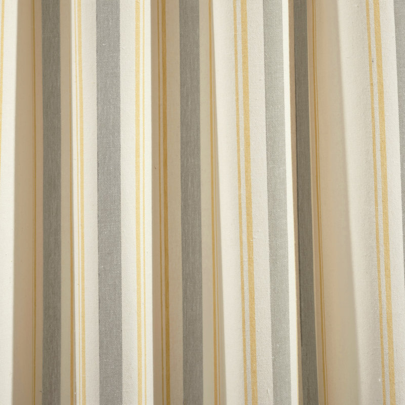 Cotton Blend Semi Sheer Curtain Pair, 42" W x 84" L, Navy