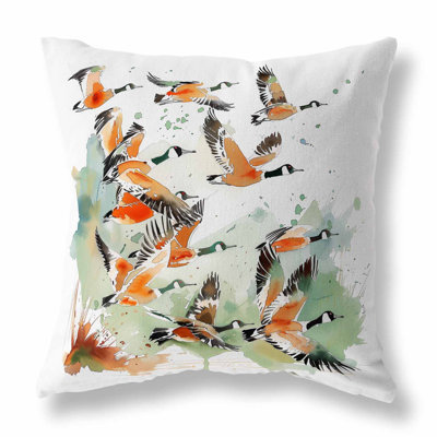 Geese in Flight Indoor/Outdoor Pillow