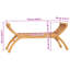 Elizabethville Garden Bench 126 cm Solid Teak Wood