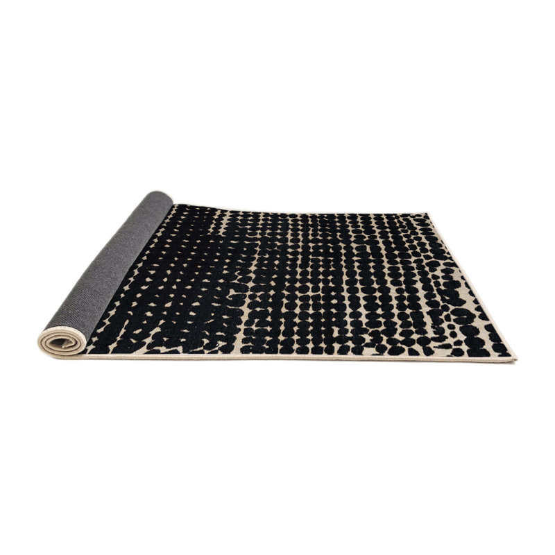 Tapis abstrait moderne 4899, Rond 8 pi