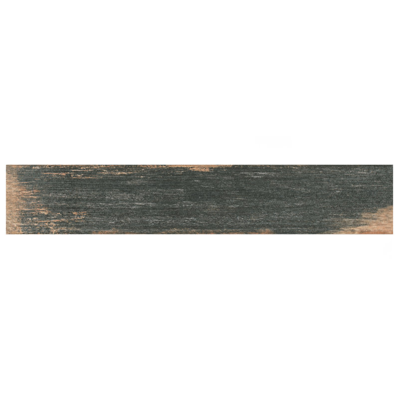 Bora 3" x 18" Porcelain Wood Look Subway Wall & Floor Tile, Dark