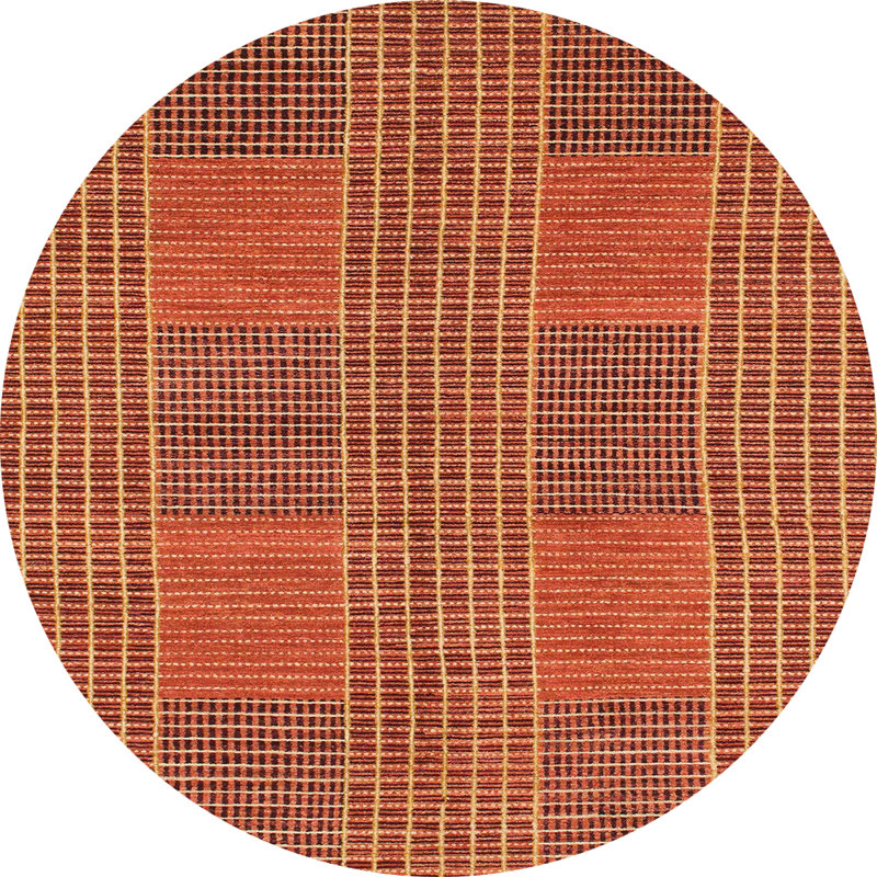 Tapis abstrait moderne 1451, Rond 5 pi