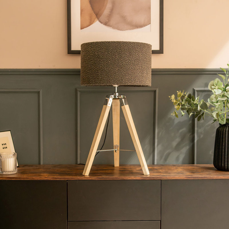 Plamond Tripod Lamp, Charcoal, No