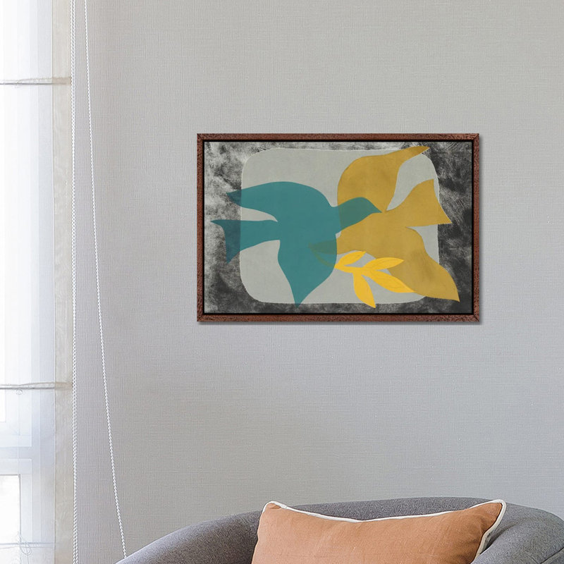 Dove Composition I by Rob Delamater - Gallery-Wrapped Canvas Giclée on Canvas, Classic Wood Floater Framed