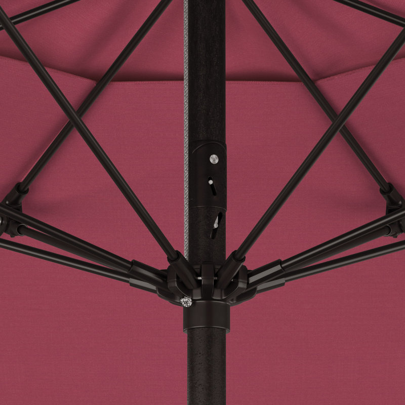 Parasol de marché 9 pi Murrey, Toile Sunbrella® rose vif