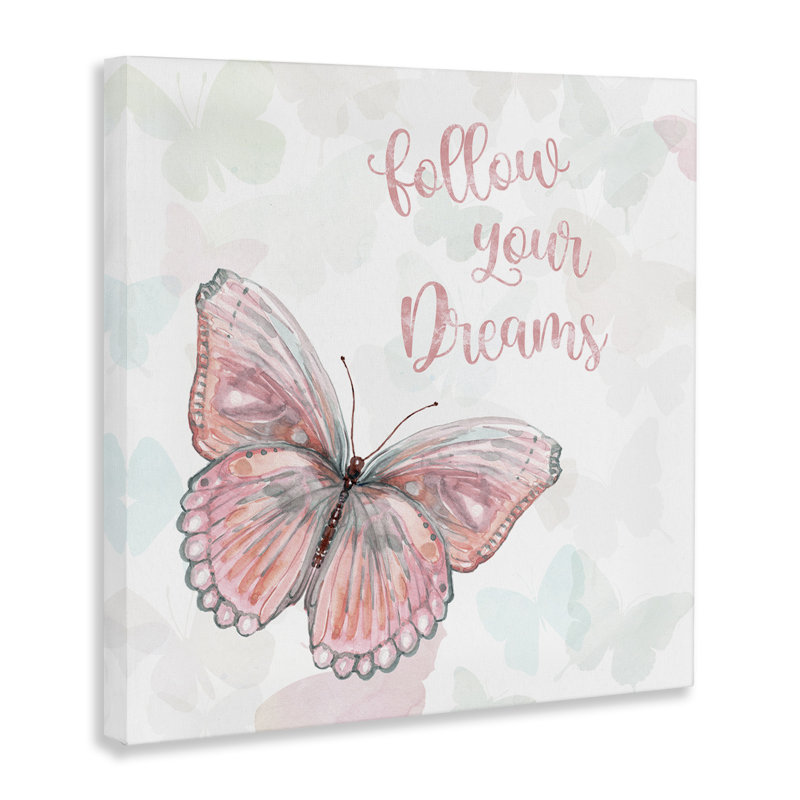 «Follow Your Dreams», art mural sur toile par Carol Robinson, H 30 po x l 30 po x P 1,5 po