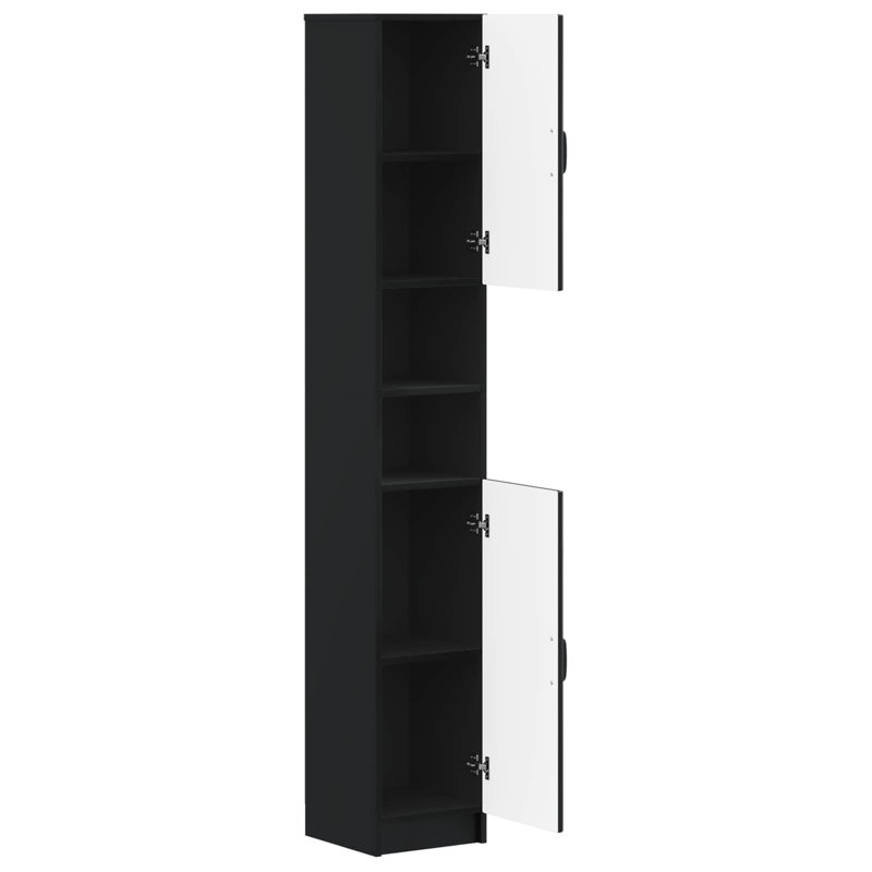 Linen Cabinet, Black
