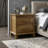 Claypoole 23” H Transitional Brown Solid Wood 2 Drawer Nightstand-1812883571