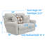 Causeuse inclinable électrique Argent-341225216
