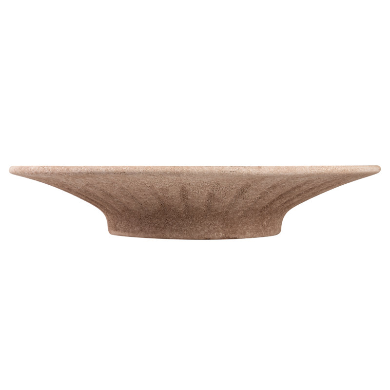 Ceramic / Porcelain Decorative Bowl 1, Brown, 8cm H x 38cm W x 38cm D