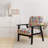 Multicolor Circle Pattern - Upholstered Patterned Accent Arm Chair