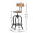 Adjustable Height Swivel Bar Stool, with Elm