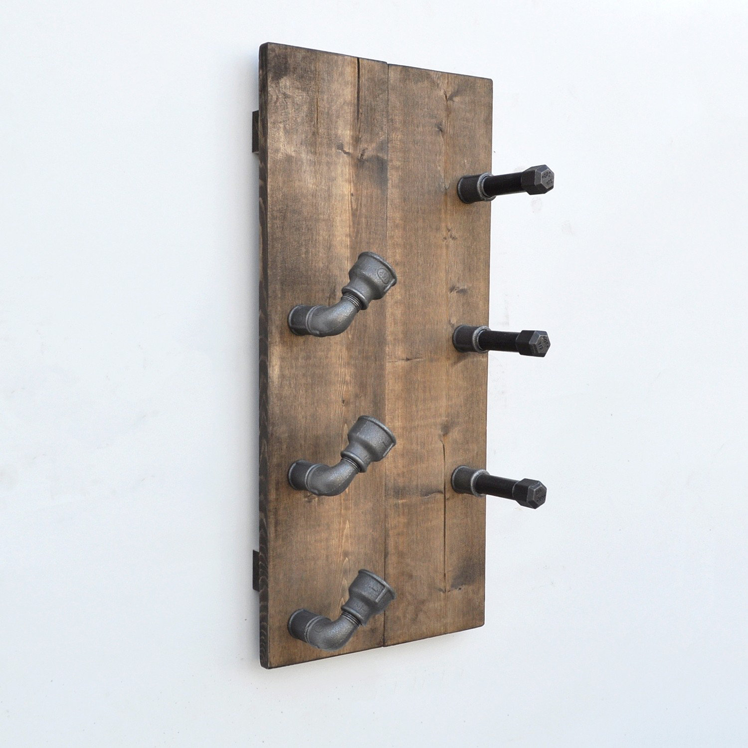 East Urban Home Mowery 3 Bottle Wall Mounted Wine Bottle Rack | Wayfair