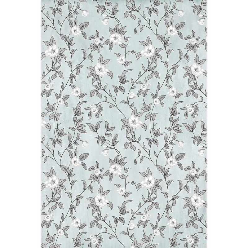 Bordure florale pelez et collez, L 72 po x l 48 po
