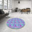 Tapis mauve/rose à tisser électrique-643830748