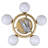 Aira 5 - Light Dimmable Wagon Wheel Chandelier