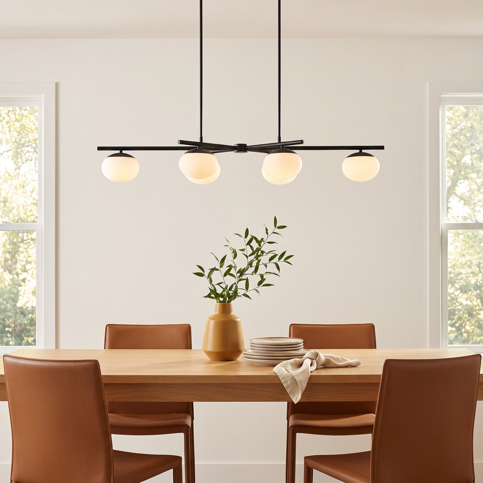 Vibi 6-Light Chandelier, Aged Iron