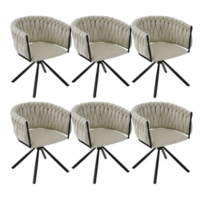 Authneil Velvet Metal Armchair