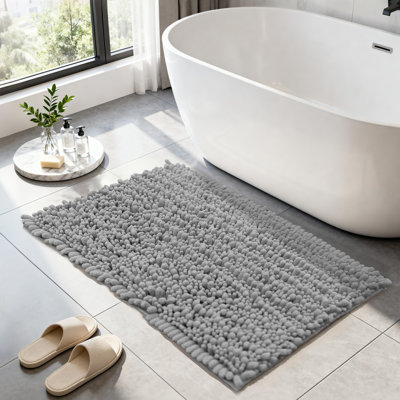 Ultra Plush Chenille Non-Slip Bath Rug