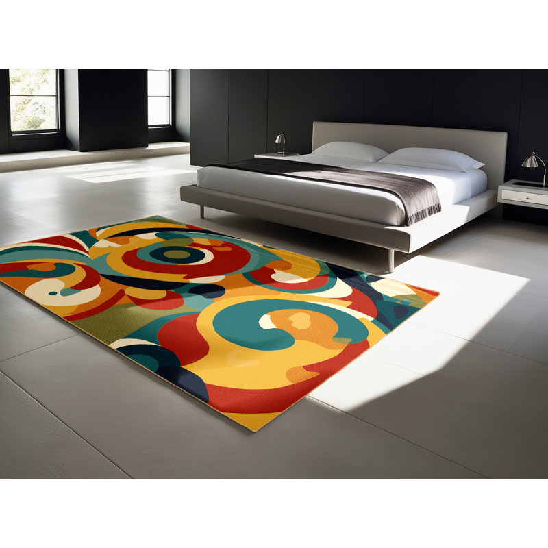 Flashy Zest Rug, Square 6'