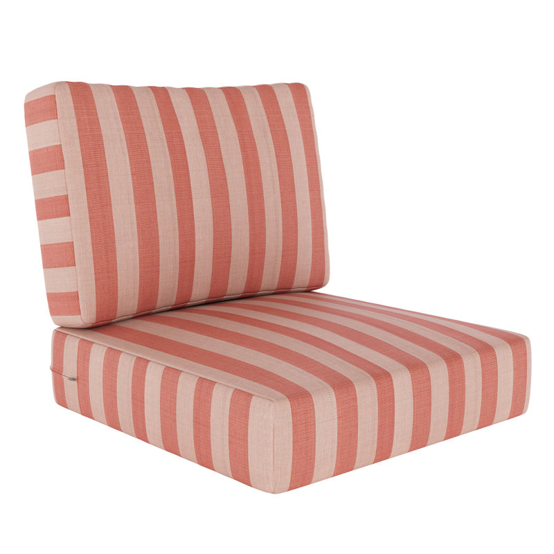 Lani Sunbrella® 25" Outdoor Lounge Chair Cushion, Sunbrella Expressive Blush