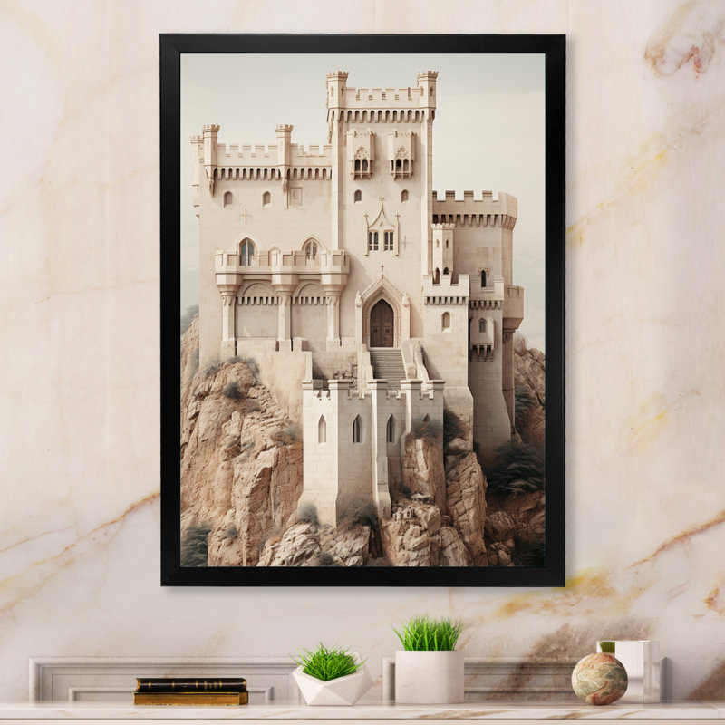 Tifford Castles Minimalist Majesty I - reproduction sur toile, H 32 po x l 24 po x P 1 po, Cadre photo noir