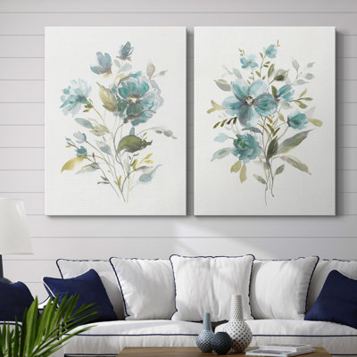 Linen Botanical I - Ensemble de 2 reproductions d'art