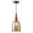 7"W Bayarmaa Textured Glass Bell-Shaped Pendant Lamp-979442805