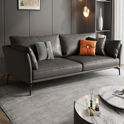 Genuine Leather Modular Sofa cushion couch