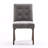 Modern Upholstered Parsons Chair Linen Fabric Tufted Dining Chairs Armless Side Chair Vanity Chair-112556280