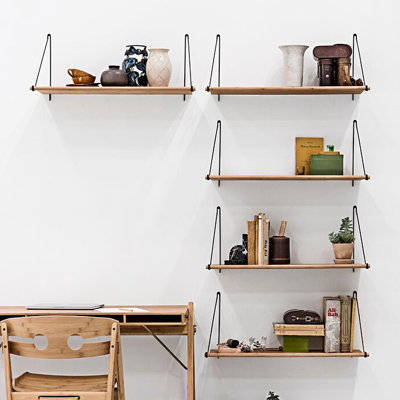 Shaun Bamboo Solid Wood Floating Shelf