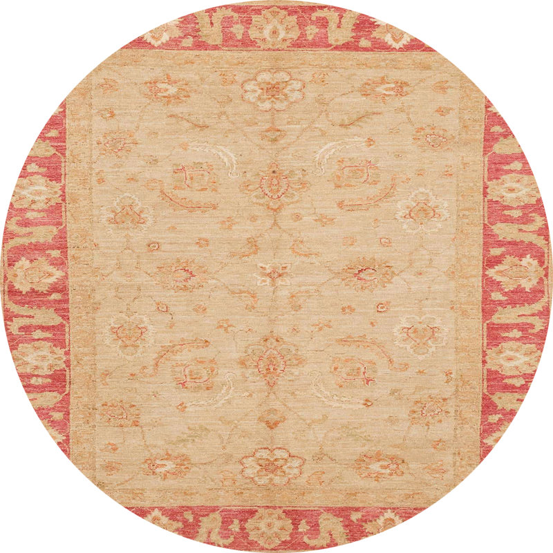 Abstract Indoor Rug, Round 7'