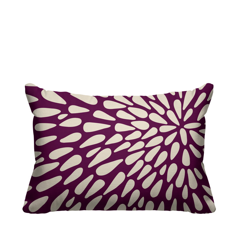 Housse de coussin d'extérieur et insert, Violet