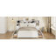 Lit de rangement polyvalent en bois avec tête de lit allongée et tiroirs multiples-1012952449