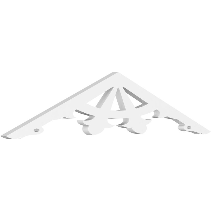 Pignon en PVC de qualité architecturale Riley, H 7,5 po x l 36 po x P 1 po, 5 / 12