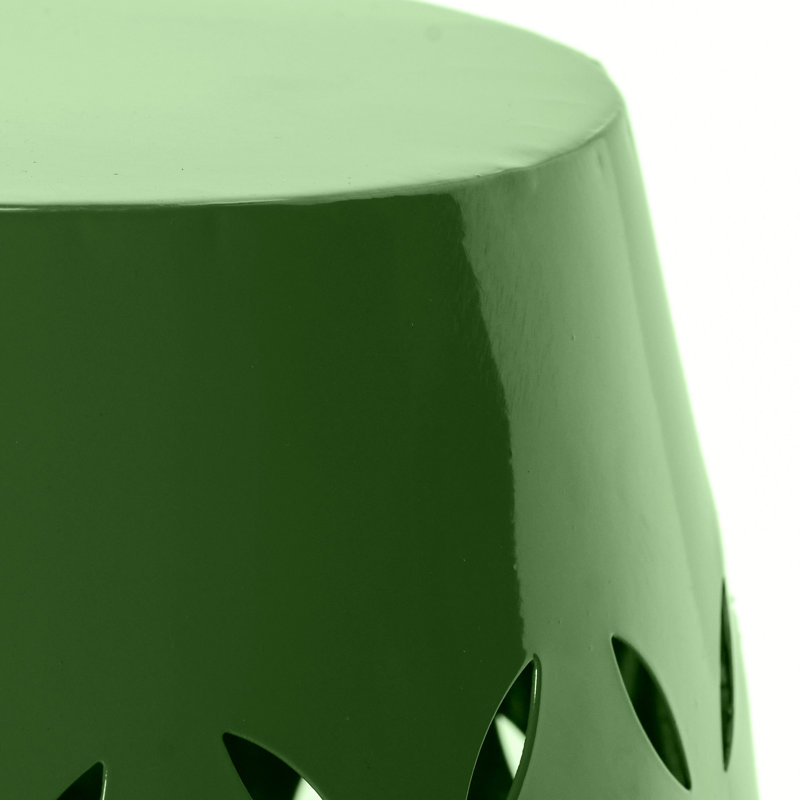 Table de bout en fer 12 po, Vert