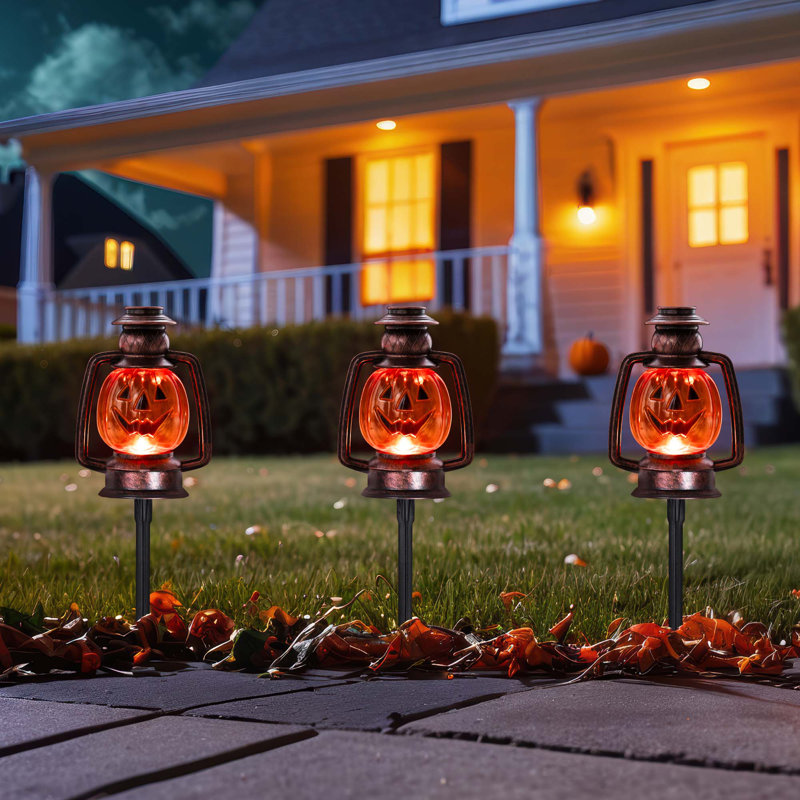 Marqueurs de sentier orange 16,75 po Jack O 'Lantern