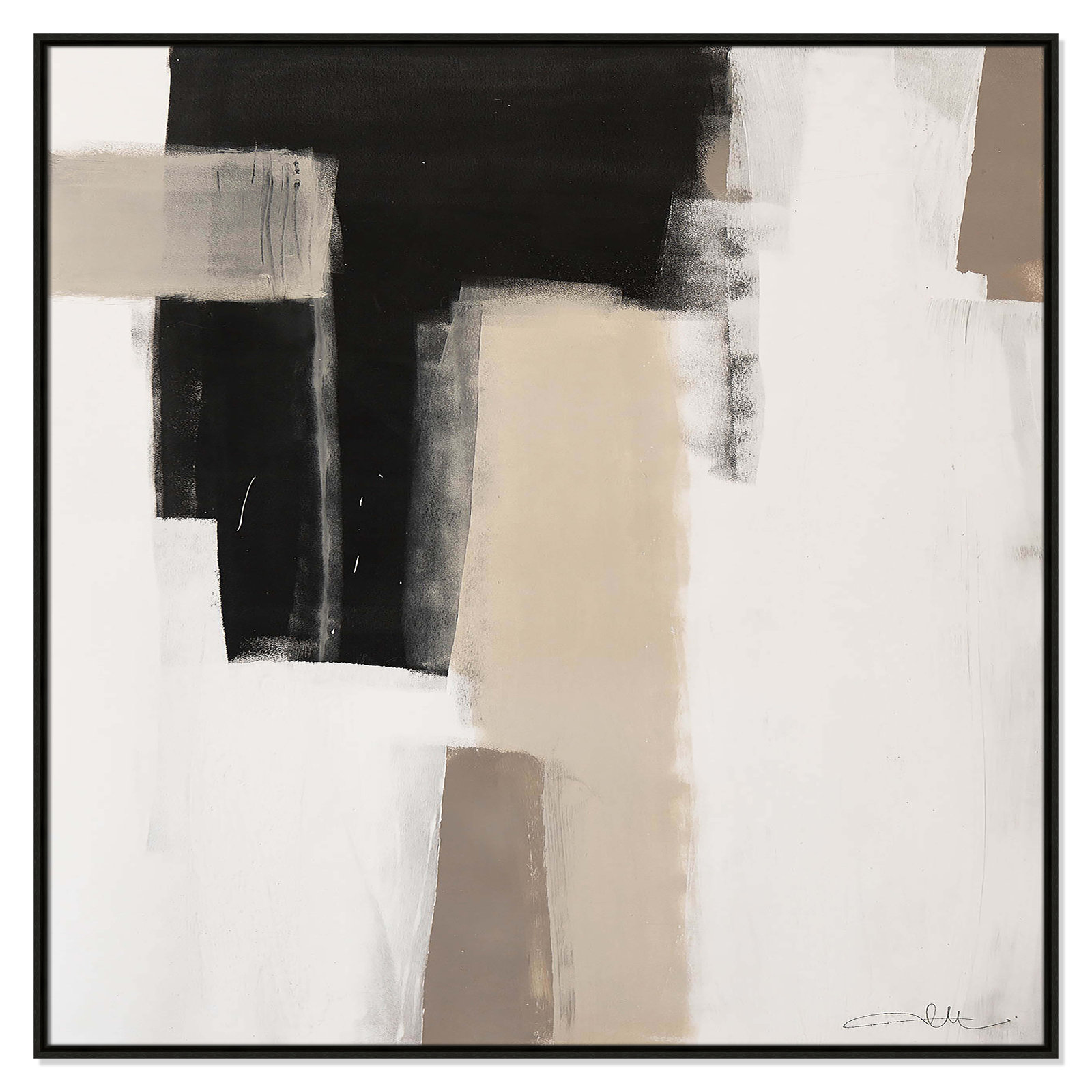 Earth Scapes I Print, Espresso Floater Framed, 46.5" H x 46.5" W x 2" D