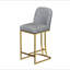 Ensemble de 2 chaises de bar de style moderne avec une conception simple, des tabourets hauts confortables au design créatif et des chaises de salle à manger flexibles convenant aux bars, aux restaurants ou aux comptoirs de cuisine
