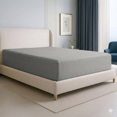 Drap-housse de couleur unie