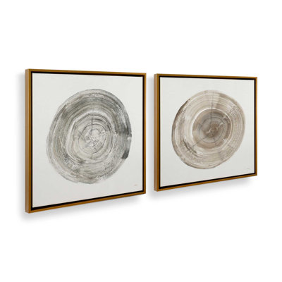 Rings of Time Duo I, ensemble de 2 impressions sur toile