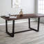 Table de salle à manger à tréteaux en bois de pin massif Amarapal-246775190-242026018