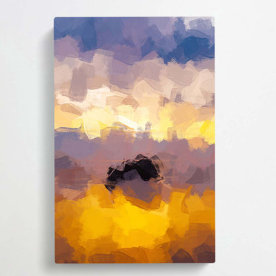 Cannon Beach In Abstract - Wrapped Canvas