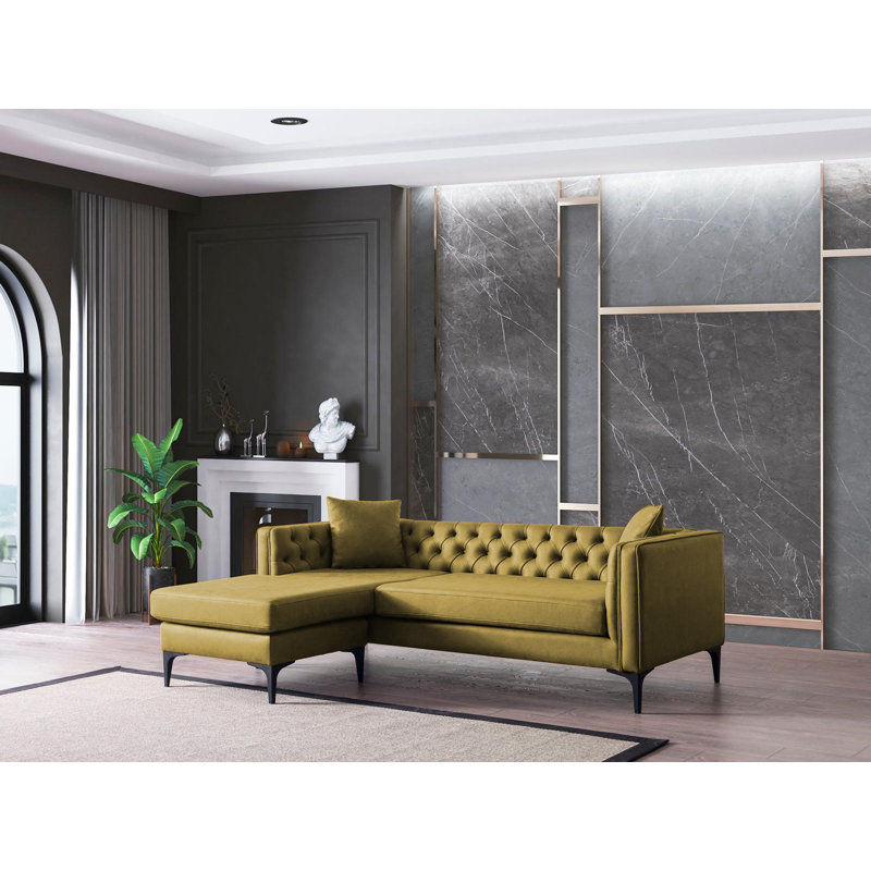 Canapé modulaire Chunsie, Moutarde
