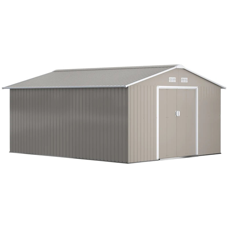 Durable Outdoor Storage Shed with Four Strategically Placed Vents