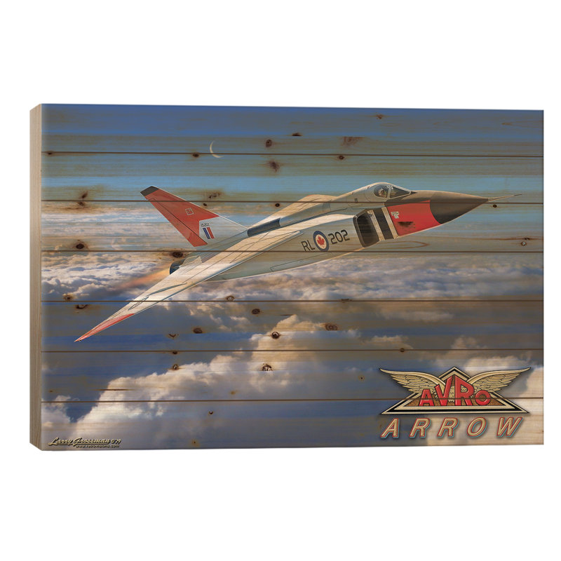Flèche Avro, H 18 po x l 26 po x P 1,5 po
