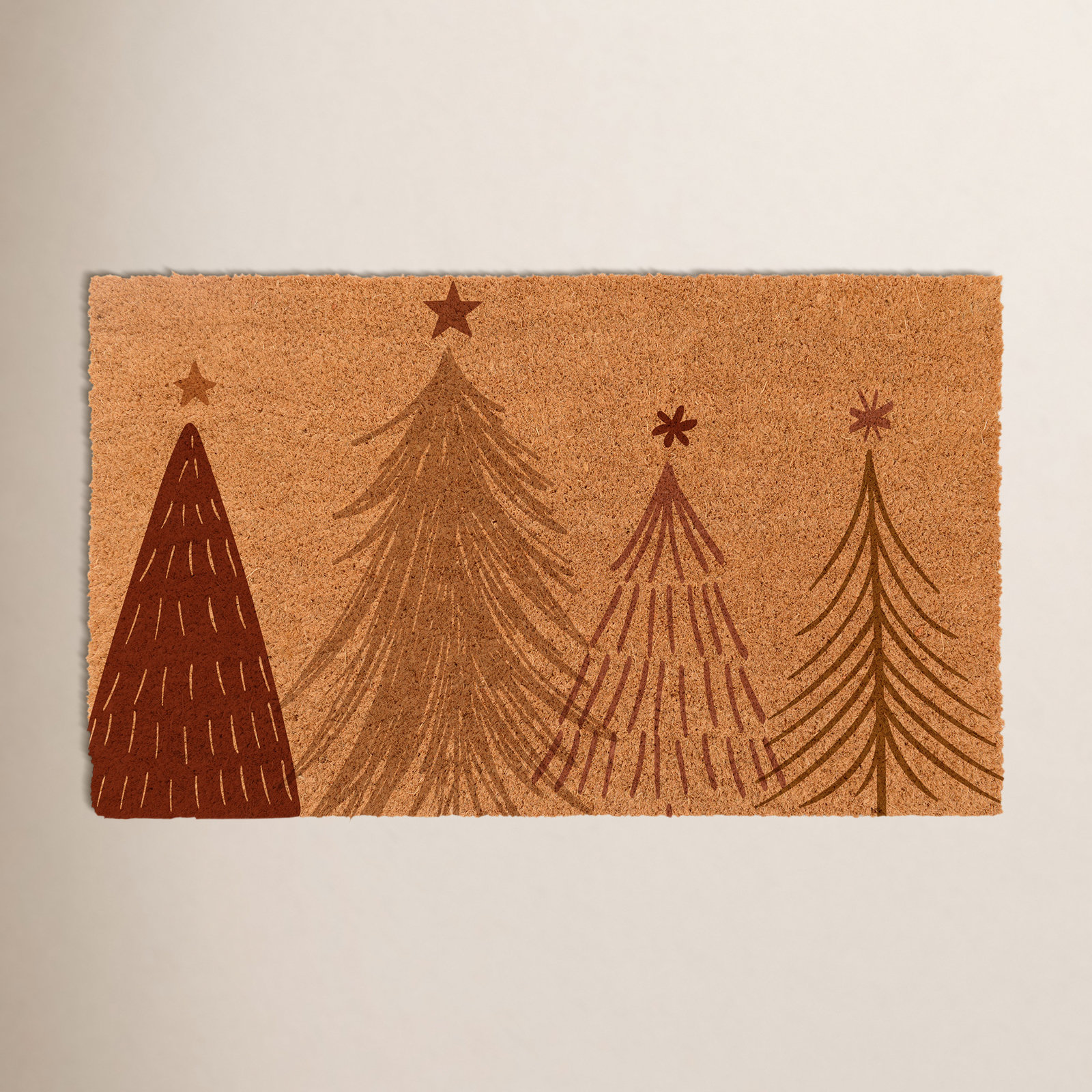 Glendean Non-Slip Christmas Outdoor Doormat, 22" W x 36" L