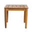 Table d'appoint en bois rustique avec détails en lattes, 20 x 20 x 18,17, couleur