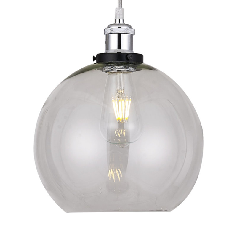 21cm H Glass Pendant Shade ( Screw On ), Clear